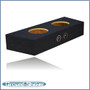 black 10" dual sealed subs box, fits 82-04 ford mustang coupe
