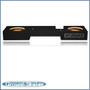 black 10" dual sealed sub box, fits 00-03 ford f-150 ext-cab