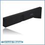 black 10" single ported sub box, fits 95-04 toyota tacoma double-cab