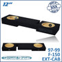 black 10" dual sealed sub boxs, fits 97-99 ford f-150 ext-cab