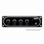 Illuminated Black Single DIN Aluminum Switch And Voltmeter Panel