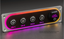 Illuminated Silver Single DIN Aluminum Switch And Voltmeter Panel