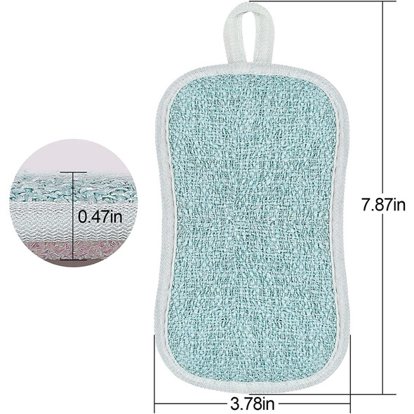 6 Pack Kitchen Scrub Sponges Reusable Non-Scratch