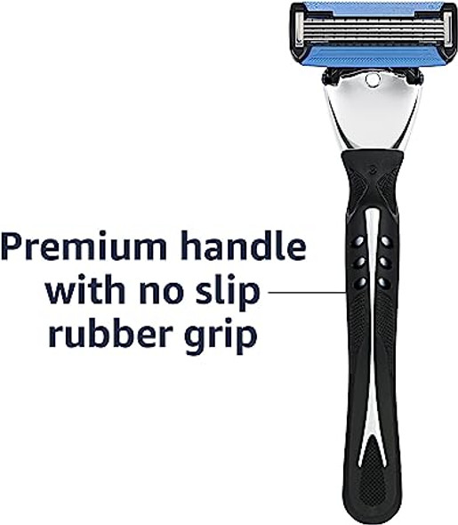 Basics 5-Blade MotionSphere Razor for Men with Dual Lubrication and Precision Trimmer
