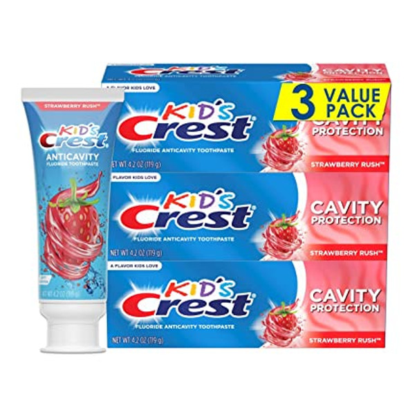 Crest Kid's Cavity Protection Fluoride Toothpaste, Strawberry Rush