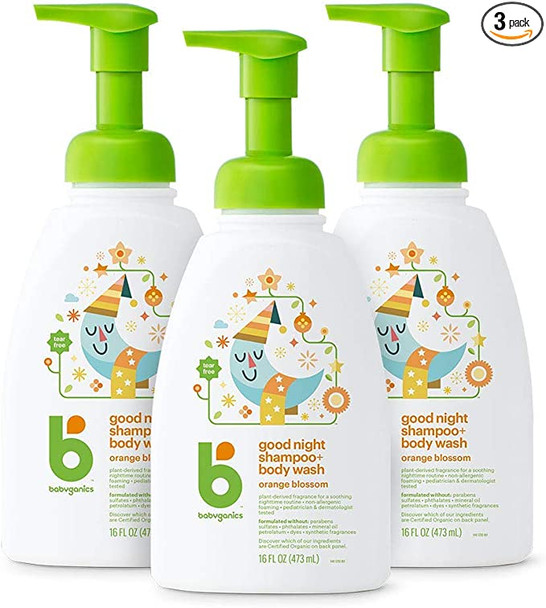 Baby Shampoo + Body Wash Pump Bottle, Orange Blossom