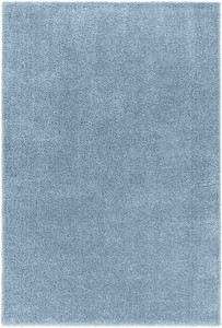 Size: 5'3" x 7' Rectangle - Heavenly Solid Blue Plush Rug D287-HVL6202-537 Size: 5'3" x 7' Rectangle - Heavenly Solid Blue Plush Rug D287-HVL6202-537