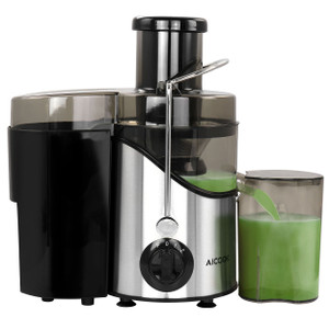 AICOOK Centrifugal Self Cleaning Juicer and Juice Extractor in Silver D970-AMR526