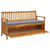  Storage Bench Natural wood and dark grey Solid Acacia wood, Polyester A949-310277