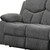82" Gray Chenille Reclining Sofa With Black Legs N270-491322