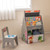 3 in 1 Kids Easel and Play Station Convertible with Chair and Storage Bins-Gray - Color: Gray D681-TP10174GR