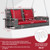 2-Person Patio PE Wicker Hanging Porch Swing Bench Chair Cushion 800 Pounds-Red - Color: Red D681-HW69619RE