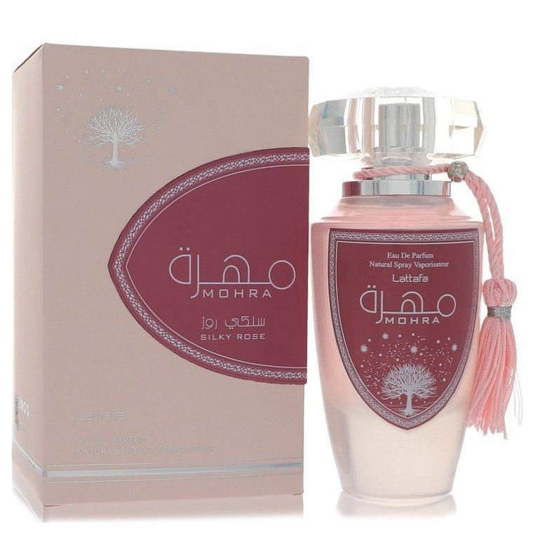 Lattafa Mohra Silky Rose by Lattafa Eau De Parfum Spray 3.4 oz (Women) V728-564974