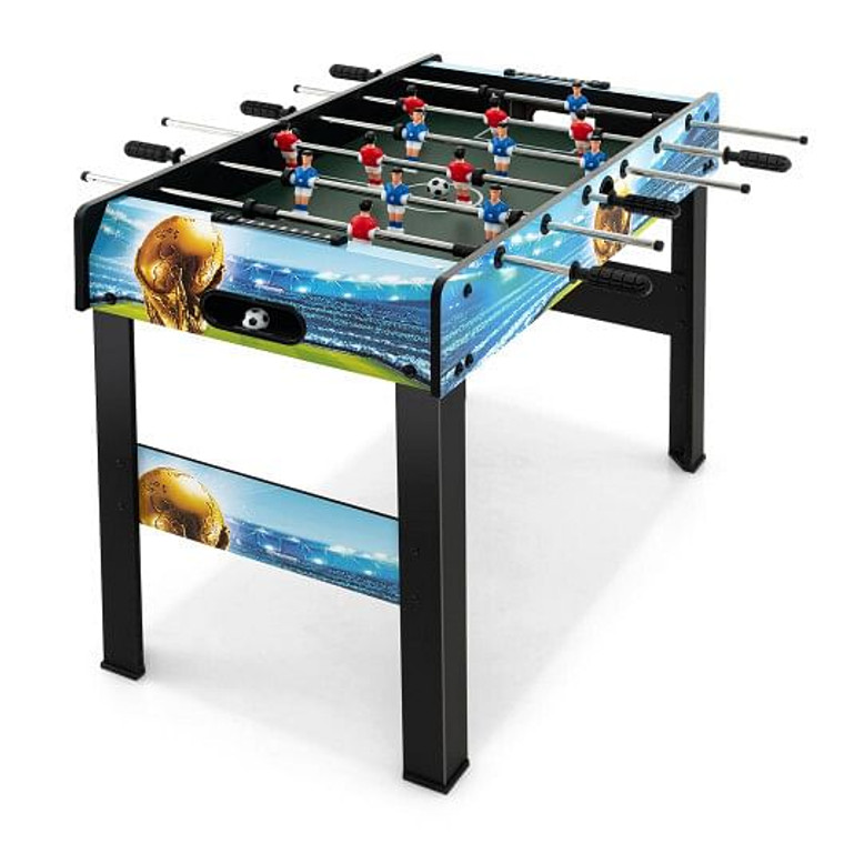 37 Inch Mini Foosball Table with Score Keeper and Removable Legs - Color: Blue D681-UY10052