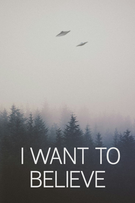 The X-Files "I Want To Believe" poster!