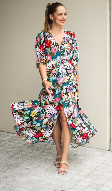 SW Selma Dress Black Floral