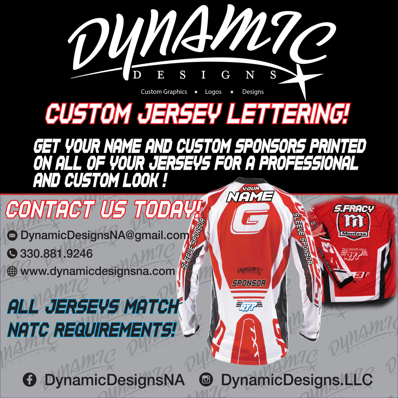 custom jersey lettering