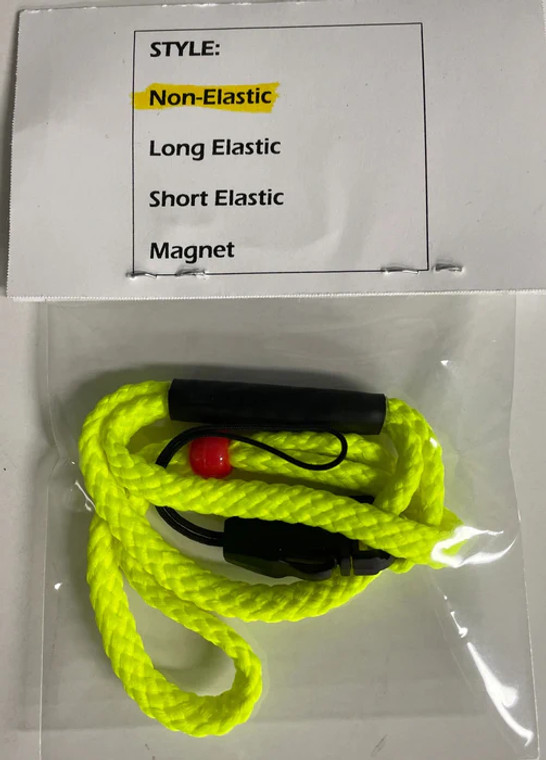 THE BETTER TETHER KILL BUTTON LANYARD NON-ELASTIC | YELLOW