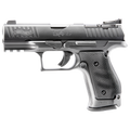 Left side profile of Walther Q4 Match SF – highlighting trigger guard contour, mag release, and slide design