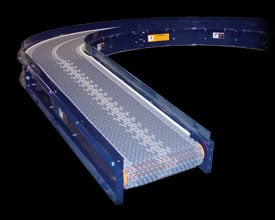 50' Medium Duty Plastic Belt Conveyor- 24" Flat Top - DS 713033
