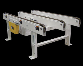 50' Chain Driven Live Roller Conveyor- 36" Effective Width - DS 713041