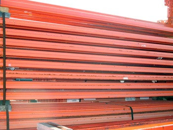 96 1/2" x 2" Used Teardrop Pallet Rack Beam- New Style - 150153