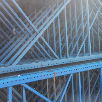 48" x 336" Used Teardrop Pallet Rack Upright- Old Style - 150984