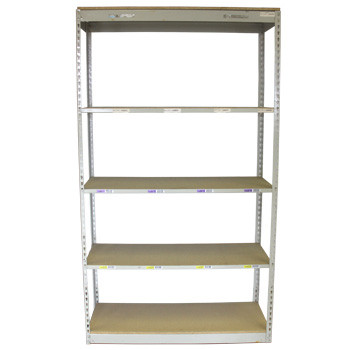 18" x 48" x 84" Used Rivet Shelving Starter- 5 Shelf - 199306ST