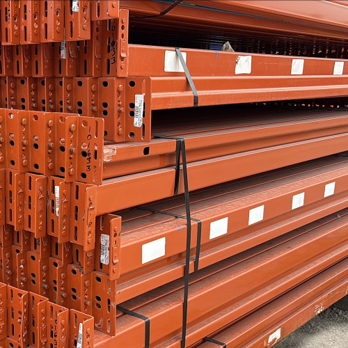 96" x 3" Used Teardrop Pallet Rack Beam- New Style - 101633