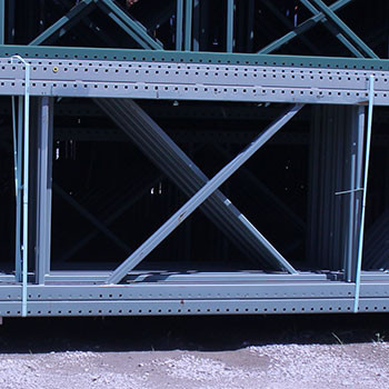 48" x 312" Used Teardrop Pallet Rack Upright- Old Style - 190189