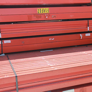 96" x 4 1/2" Used Teardrop Pallet Rack Beam- Old Style - 106210