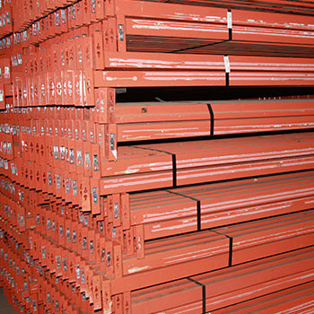 132" x 2 1/2" Used Teardrop Pallet Rack Beam- New Style - 108886