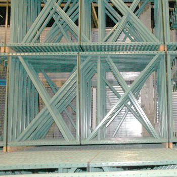 48" x 96" Teardrop Pallet Rack Upright- Old Style - 190805