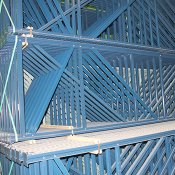 48" x 252" Teardrop Pallet Rack Upright- Old Style - 200119