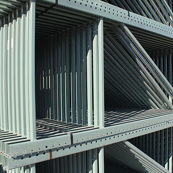 42" x 288" Used Teardrop Pallet Rack Upright- Old Style - 110604