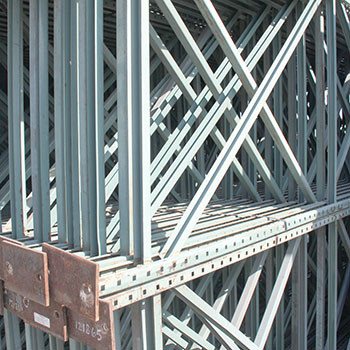 44" x 180" Used Teardrop Pallet Rack Upright- New Style - 121865