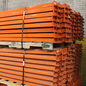 138" x 4" Used Teardrop Pallet Rack Beam- Old Style - 121878