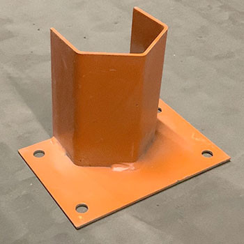 6" x 3 1/2" Used Column Guard - Floor Mount - 180712