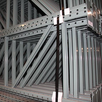 28" x 96" Teardrop Pallet Rack Upright- Old Style - 220048