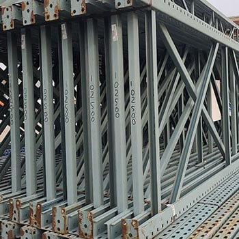 42" x 264" Used Teardrop Pallet Rack Upright- New Style - 102500