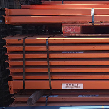 93" x 4" Used Teardrop Pallet Rack Beam- New Style - 106859