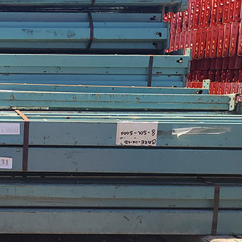 94" x 3 3/4" Used Teardrop Pallet Rack Beam- Old Style - 108995