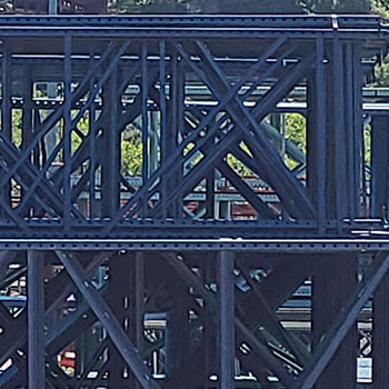 42" x 216" Used Teardrop Pallet Rack Upright- Old Style - 140278