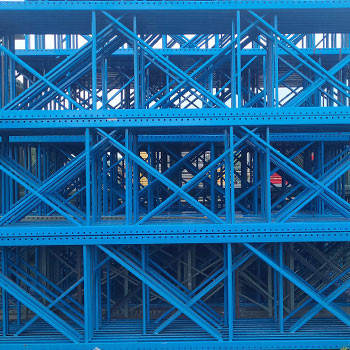 40" x 180" Used Teardrop Pallet Rack Upright- Old Style - 102360