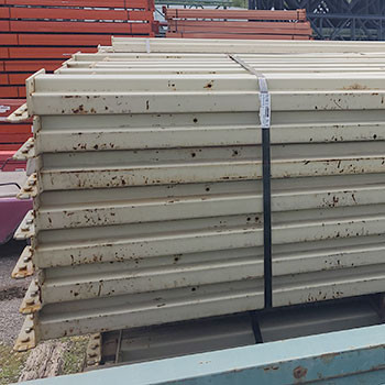 92" x 3 3/4" Used Teardrop Pallet Rack Beam- Old Style - 107637