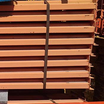92" x 4" Used Teardrop Pallet Rack Beam- Punch Style - 150871