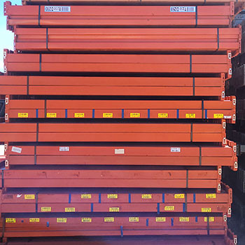 96" x 3 3/4" Used Teardrop Pallet Rack Beam- Old Style - 121583