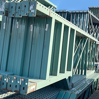 42" x 150" Used Teardrop Pallet Rack Upright- Old Style - 140503