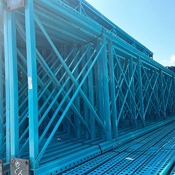 48" x 252" Used Teardrop Pallet Rack Upright- Old Style - 180784