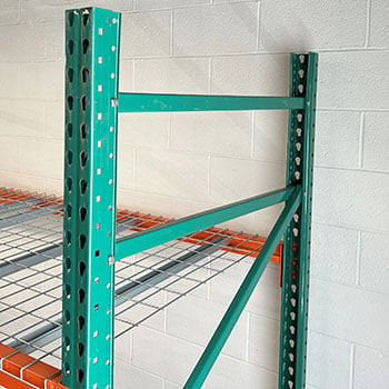 24" x 120" Teardrop Pallet Rack Upright- Old Style - 230242